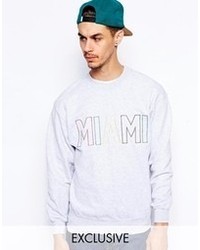 Reclaimed Vintage Sweatshirt With Miami Embroidery