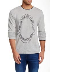 Autumn Cashmere Shark Jaw Print Cashmere Sweater
