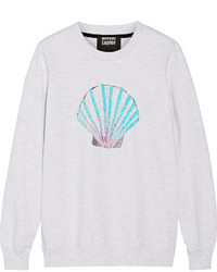 Markus Lupfer Shell Sequined Cotton Terry Sweatshirt