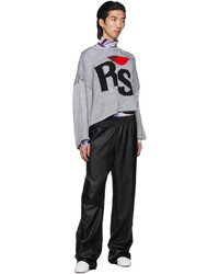 Raf Simons Silver Rs Short Oversized Sweater