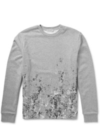 Balenciaga Splatter Print Cotton Jersey Sweatshirt