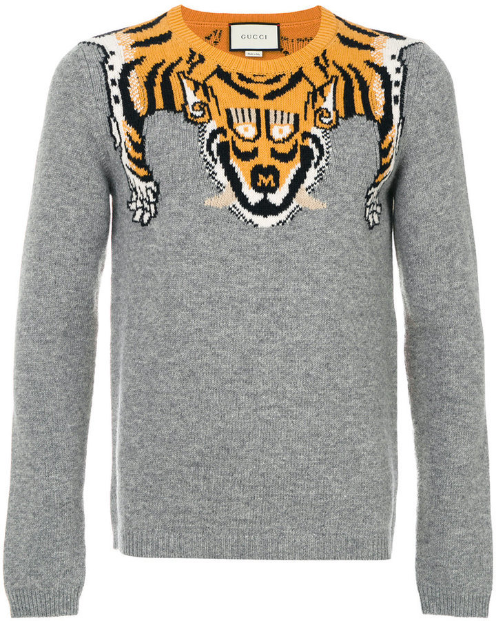 gucci tiger sweater mens