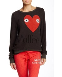 Wildfox Couture Wildfox I Love Coffee Baggy Beach Jumper