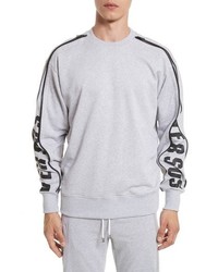 Versus Versace Zip Sleeve Crewneck Sweatshirt