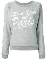 Zoe Karssen See You In Paris Print Sweatshirt
