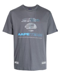 AAPE BY A BATHING APE Aape By A Bathing Ape Aape Team Logo Print T Shirt