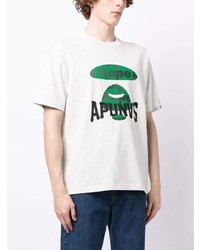 AAPE BY A BATHING APE Aape By A Bathing Ape Moonface Print Cotton T Shirt