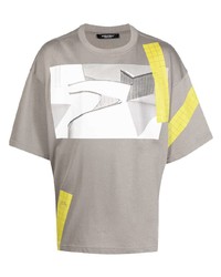 A-Cold-Wall* Abstract Print Crew Neck T Shirt
