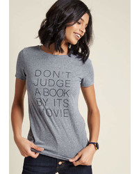 ModCloth Adaptation Advisory Graphic Tee In M Short Sleeve Fitted Waist
