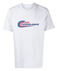 Casablanca Air Print Organic Cotton T Shirt