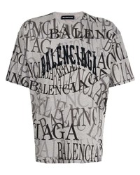 Balenciaga All Over Logo T Shirt