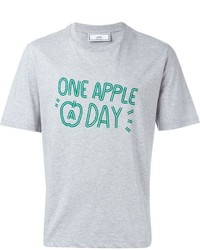 AMI Alexandre Mattiussi Apple Print T Shirt