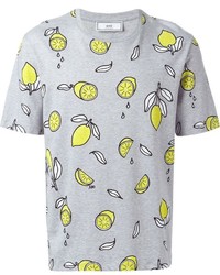 AMI Alexandre Mattiussi Lemon Print T Shirt