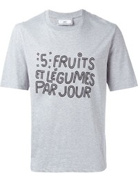 AMI Alexandre Mattiussi Slogan Print T Shirt