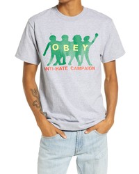 Obey Anti Hate Campaign Graphic Tee