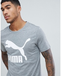 Puma Archive Logo T Shirt In Grey 57632103