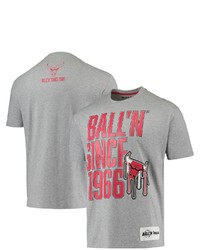 BALL-N Balln Heathered Gray Chicago Bulls Since 1966 T Shirt