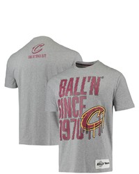 BALL-N Balln Heathered Gray Cleveland Cavaliers Since 1970 T Shirt