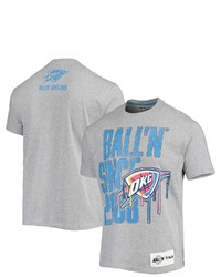 BALL-N Balln Heathered Gray Oklahoma City Thunder Since 2008 T Shirt