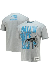 BALL-N Balln Heathered Gray Orlando Magic Since 1989 T Shirt