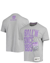 BALL-N Balln Heathered Gray Sacrato Kings Since 1985 T Shirt