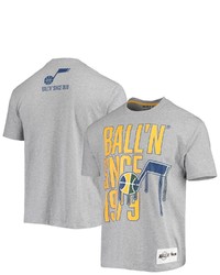 BALL-N Balln Heathered Gray Utah Jazz Since 1979 T Shirt
