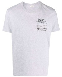 Etro Bandana Print Patch T Shirt