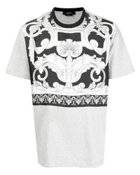Versace Barocco Print Cotton T Shirt