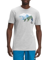 The North Face Bear Graphic Tee In Tnf Light Grey Heather At Nordstrom