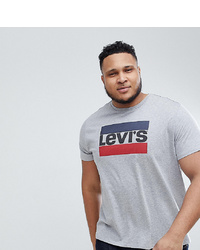 Levi's Big Tall Sportswear Logo T Shirt Grey