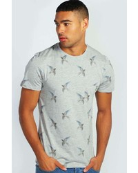 Boohoo Bird Print T Shirt
