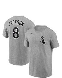 Nike Bo Jackson Heathered Gray Chicago White Sox Cooperstown Collection Name Number T Shirt In Heather Gray At Nordstrom