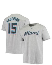 FANATICS Branded Brian Anderson Gray Miami Marlins Name Number T Shirt At Nordstrom