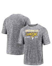 FANATICS Branded Gray Los Angeles Rams Super Bowl Lvi Champions Stacked Depth T Shirt At Nordstrom