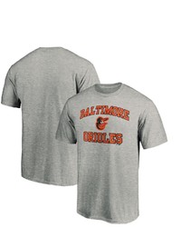 FANATICS Branded Heathered Gray Baltimore Orioles Heart Soul T Shirt