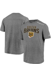 FANATICS Branded Heathered Gray Boston Bruins Special Edition Vintage Refresh T Shirt