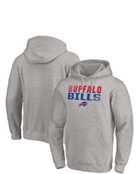 FANATICS Branded Heathered Gray Buffalo Bills Fade Out Pullover Hoodie In Heather Gray At Nordstrom