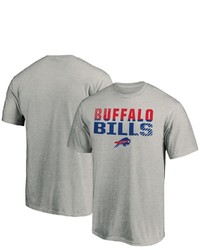 FANATICS Branded Heathered Gray Buffalo Bills Fade Out T Shirt