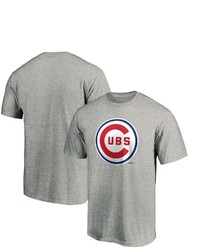 FANATICS Branded Heathered Gray Chicago Cubs Cooperstown Collection Forbes Team T Shirt