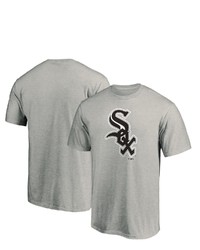 FANATICS Branded Heathered Gray Chicago White Sox Official Logo T Shirt