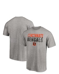 FANATICS Branded Heathered Gray Cincinnati Bengals Fade Out T Shirt