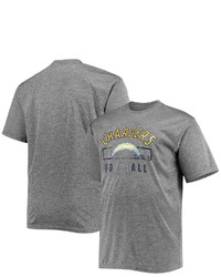 FANATICS Branded Heathered Gray Los Angeles Chargers Big Tall Team T Shirt In Heather Gray At Nordstrom