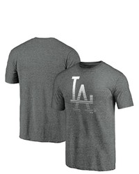 FANATICS Branded Heathered Gray Los Angeles Dodgers Sport Resort T Shirt