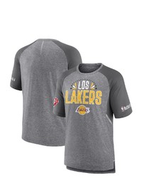 FANATICS Branded Heathered Gray Los Angeles Lakers 2022 Noches Ene Be A Core Shooting Raglan T Shirt In Heather Gray At Nordstrom