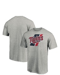 FANATICS Branded Heathered Gray Minnesota Twins Prep Squad T Shirt