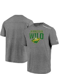 FANATICS Branded Heathered Gray Minnesota Wild Special Edition Refresh T Shirt