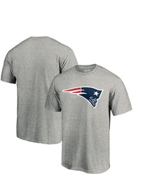 FANATICS Branded Heathered Gray New England Patriots Primary Logo T Shirt In Heather Gray At Nordstrom