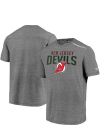 FANATICS Branded Heathered Gray New Jersey Devils Special Edition Refresh T Shirt