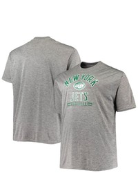 FANATICS Branded Heathered Gray New York Jets Big Tall Team T Shirt In Heather Gray At Nordstrom
