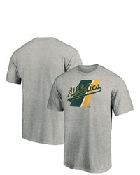 FANATICS Branded Heathered Gray Oakland Athletics Prep Squad T Shirt